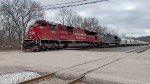 CP 7032 leads B454 at Snyder Ave.